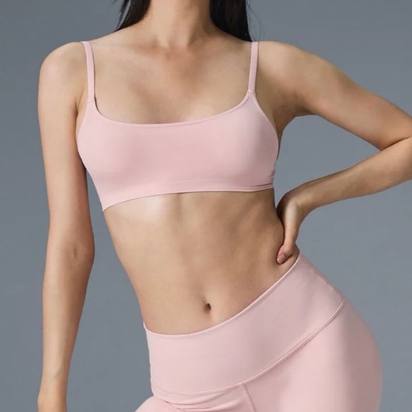 ALO Yoga Other - All Yoga Sheer Glow Ballet Pink Bra